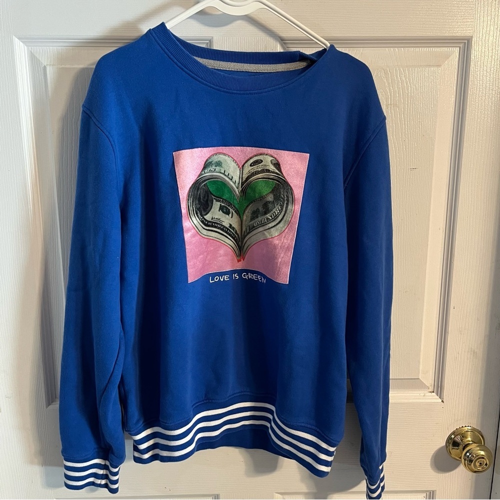 Bear The Beams Love Is Green Sweatshirt